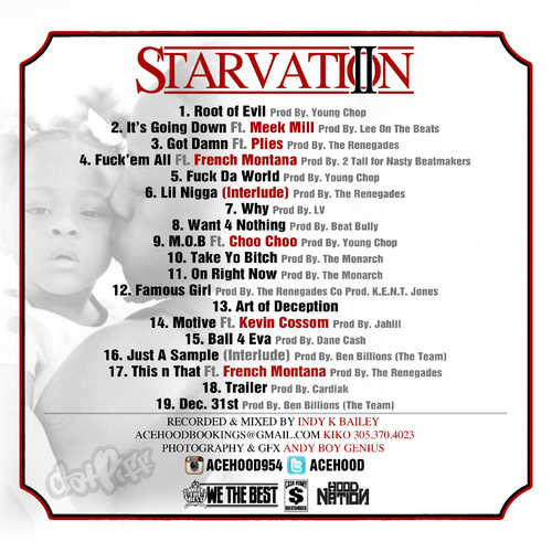 Ace Hood – Starvation 2 back cover