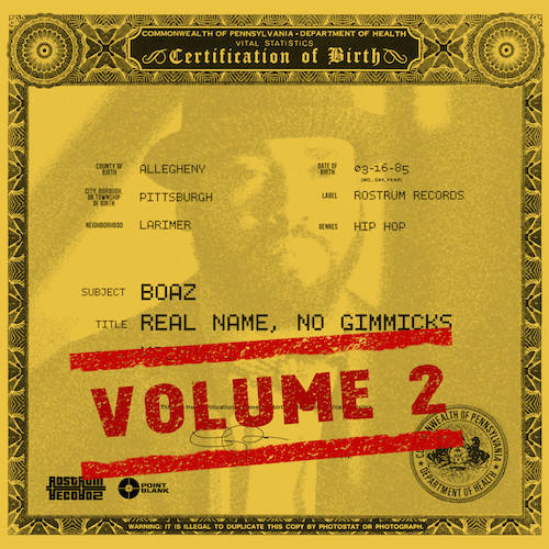Boaz – Real Name No Gimmicks Vol 2 EP